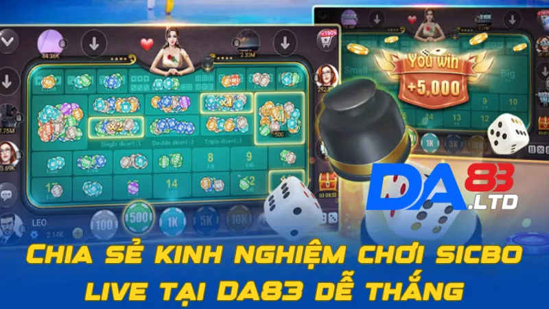 Chia sẻ kinh nghiệm chơi sicbo live tại DA83 dễ thắng