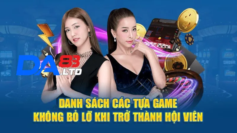 Danh sách các tựa game không thể bỏ lỡ tại Live Casino DA83